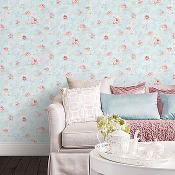 Galerie Wallcoverings Product Code AB27662 - Abby Rose 4 Wallpaper Collection - Blue Pink Colours -  