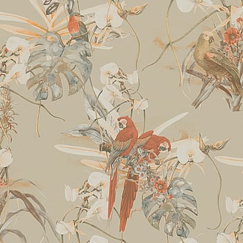 Galerie Wallcoverings Product Code BW51027 - Blooming Wild Wallpaper Collection - Orange Brown Beige Colours -  