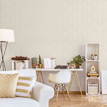 Galerie Wallcoverings Product Code CI38209 - Classic Silks 4 Wallpaper Collection - Ivory, Pearl Colours -  