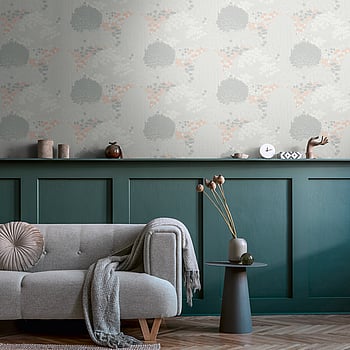 Galerie Wallcoverings Product Code FL61130 - Flourish Wallpaper Collection - Grey/Pink Colours -  