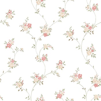 Galerie Wallcoverings Product Code G23247 - Country Cottage Wallpaper Collection - Red Pink Beige Green Colours -  