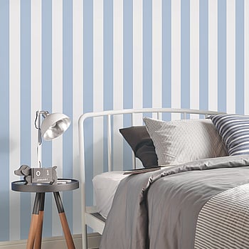 Galerie Wallcoverings Product Code G23341 - Deauville 2 Wallpaper Collection - Sky Blue White Colours -  