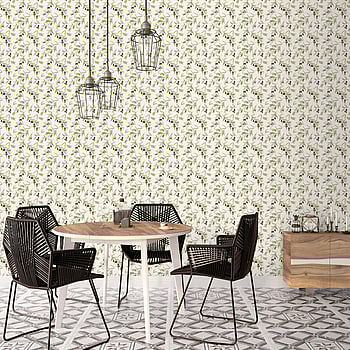 Galerie Wallcoverings Product Code G45450 - Just Kitchens Wallpaper Collection - Green Black White Colours -  