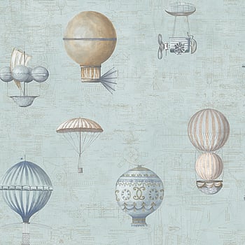 Galerie Wallcoverings Product Code G56200 - Steampunk Wallpaper Collection - Blue Colours -  