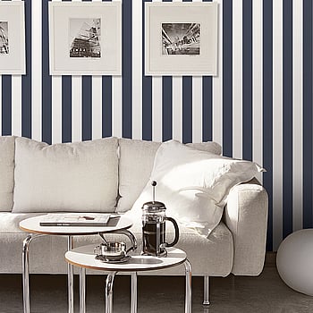 Galerie Wallcoverings Product Code G67523 - Smart Stripes 3 Wallpaper Collection - Navy Colours -  