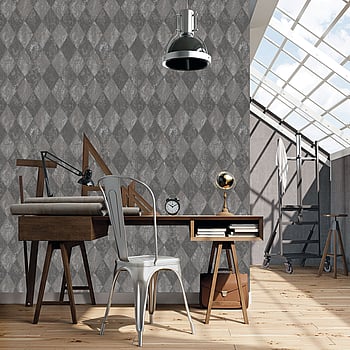 Galerie Wallcoverings Product Code G67791 - Ambiance Wallpaper Collection - Black Silver Colours -  