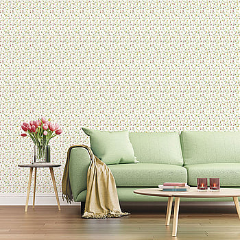 Galerie Wallcoverings Product Code G67936 - Miniatures 2 Wallpaper Collection - Red Yellow Green White Colours -  