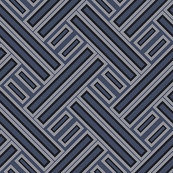Galerie Wallcoverings Product Code GX37602 - Geometrix Wallpaper Collection - Navy Black Silver Colours -  