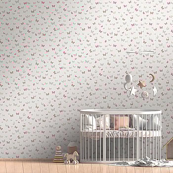 Galerie Wallcoverings Product Code HO20058 - Home Wallpaper Collection - Grey Pink White Colours -  