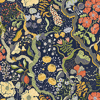 Galerie Wallcoverings Product Code S65101 - Sommarang Wallpaper Collection - Blue Multi-coloured Colours -  