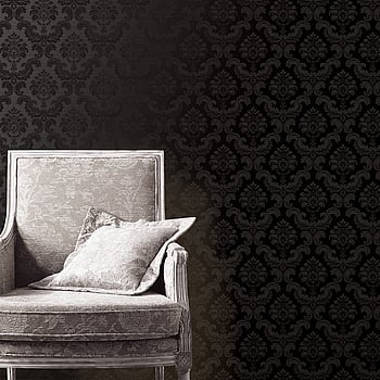 Galerie Wallcoverings Product Code SK34750 - Simply Silks 4 Wallpaper Collection - Black Colours -  