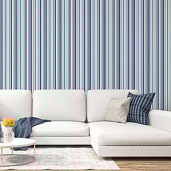 Galerie Wallcoverings Product Code ST36911 - Simply Stripes 3 Wallpaper Collection - Navy Blue Colours -  