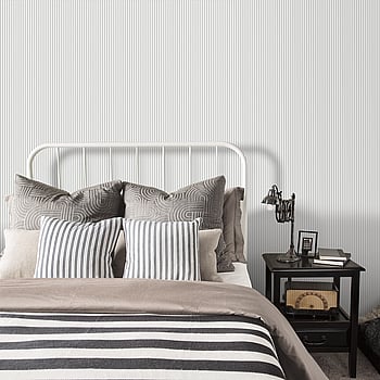Galerie Wallcoverings Product Code SY33961 - Simply Stripes 2 Wallpaper Collection - Grey Colours -  