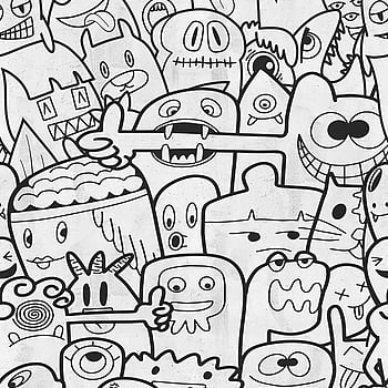 Galerie Wallcoverings Product Code WH45195M - Welcome Home Murals Wallpaper Collection - Grey, Black, White Colours -  